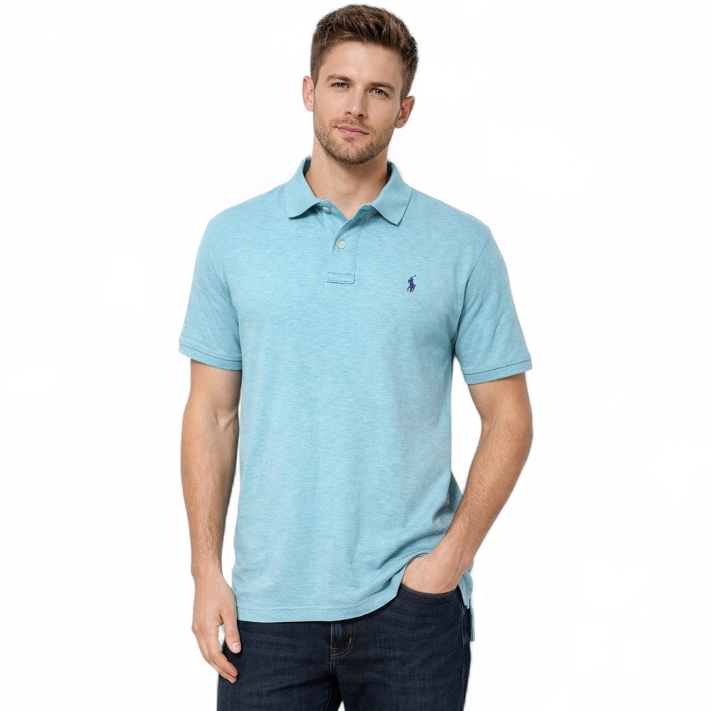 Polo by Ralph Lauren Men's Blue Polo Shirt